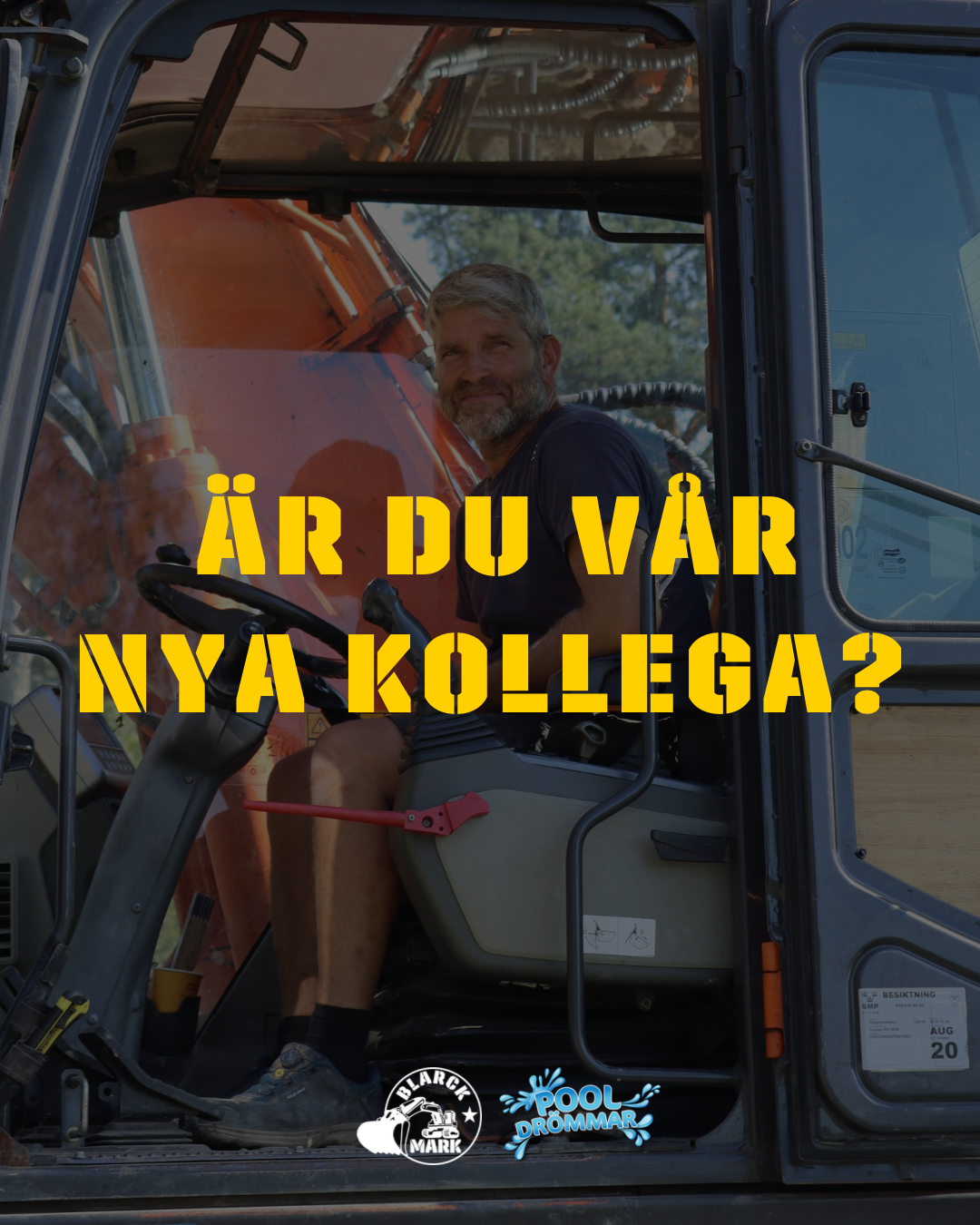 ÄR DU VÅR NYA GRÄVMASKINIST (1080 x 1350 px)